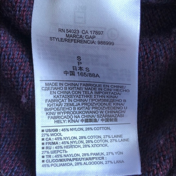 Gap Purple Hooded Sweater - Picture 5 of 7